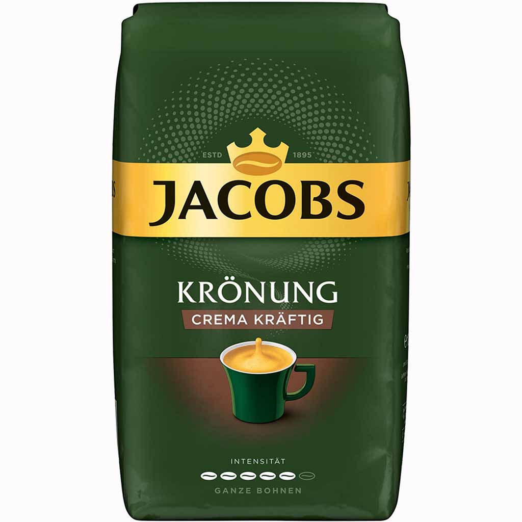 Jacobs Krönung Café Crema kräftig ganze Kaffeebohnen 1000g , 8711000859858