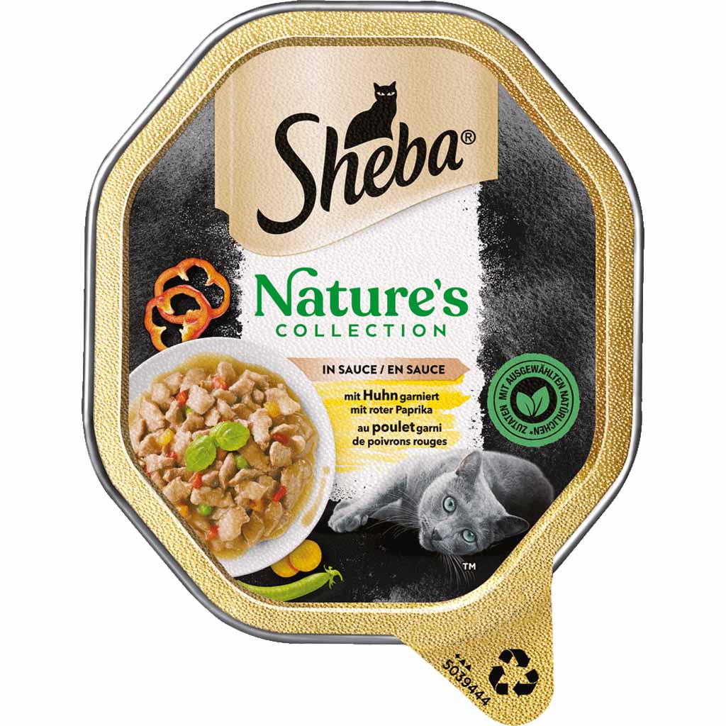 22x Sheba Natures Collection in Sauce mit Huhn & roter Paprika á 85g=1870g MHD:13.12.24
