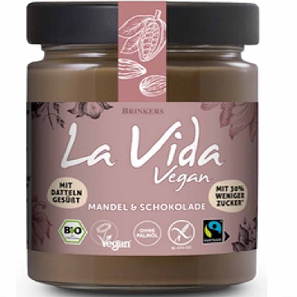 Brinkers La Vida Vegan Mandel & Schokolade 200g MHD:30.6.25