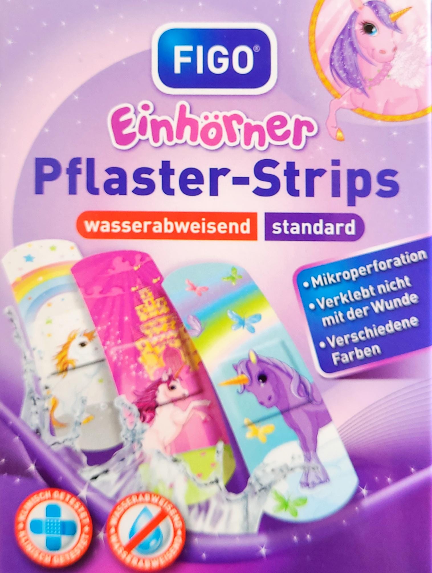 10er Kinderpflaster "Einhörner" MHD:30.8.26