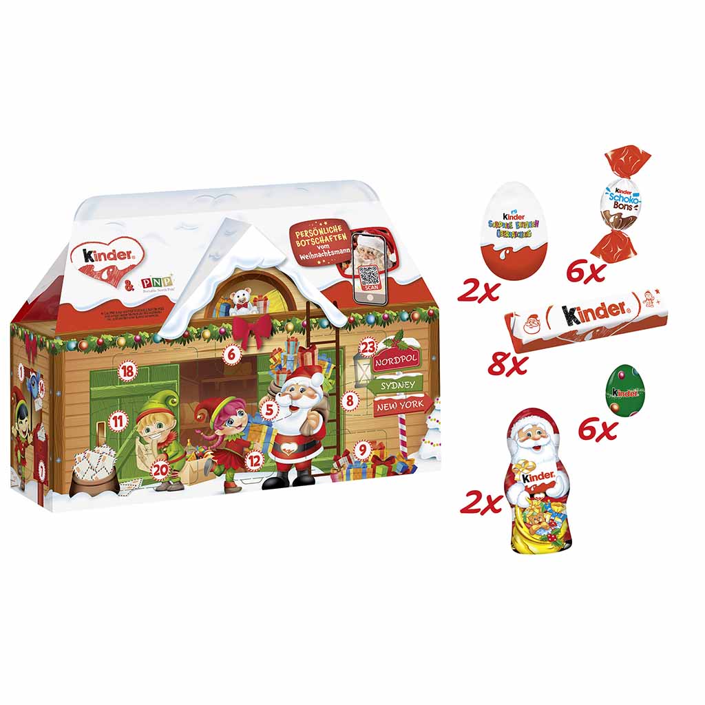 kinder Mix Adventskalender 3D-Haus 234g, 8000500294772