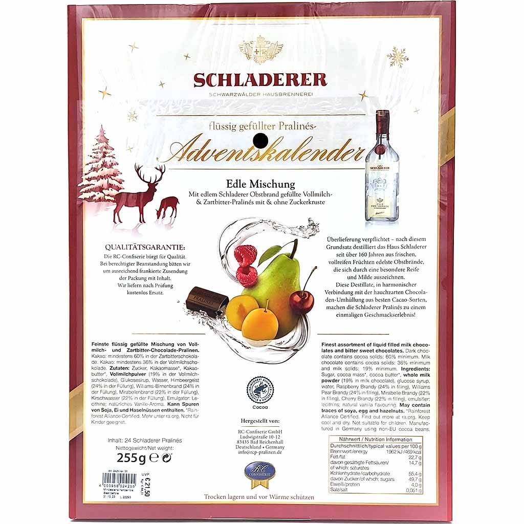 Schladerer Adventskalender 255g