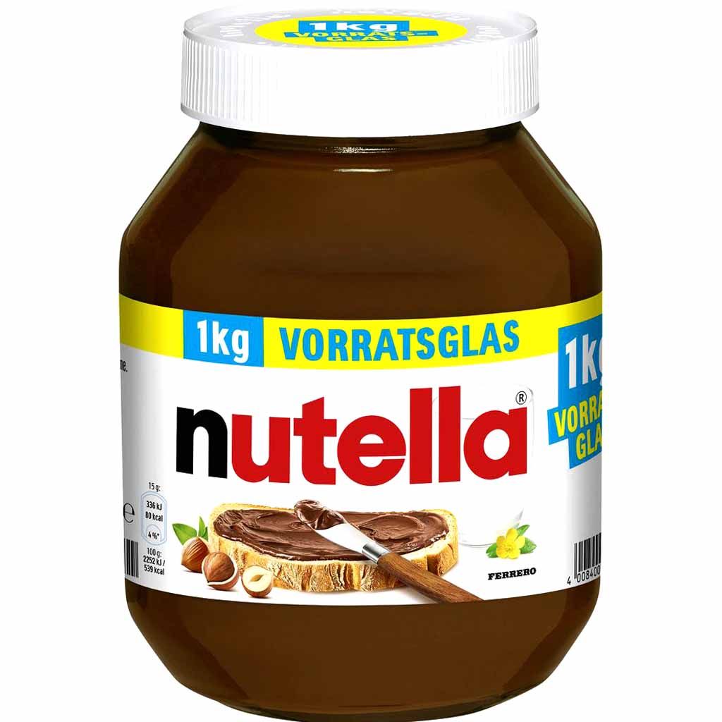 Nutella Brotaufstrich im Glas 1000g MHD:18.4.25
