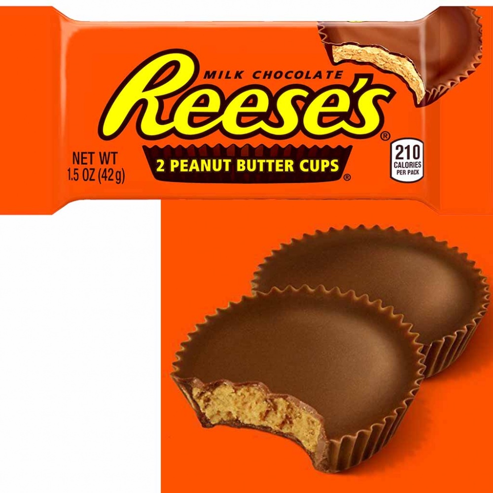 24x Reeses Peanut Butter Cups 2er á 42g=1008g MHD:1.11.20