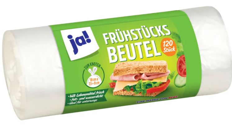 JA! Frühstücks Beutel 120 Stück