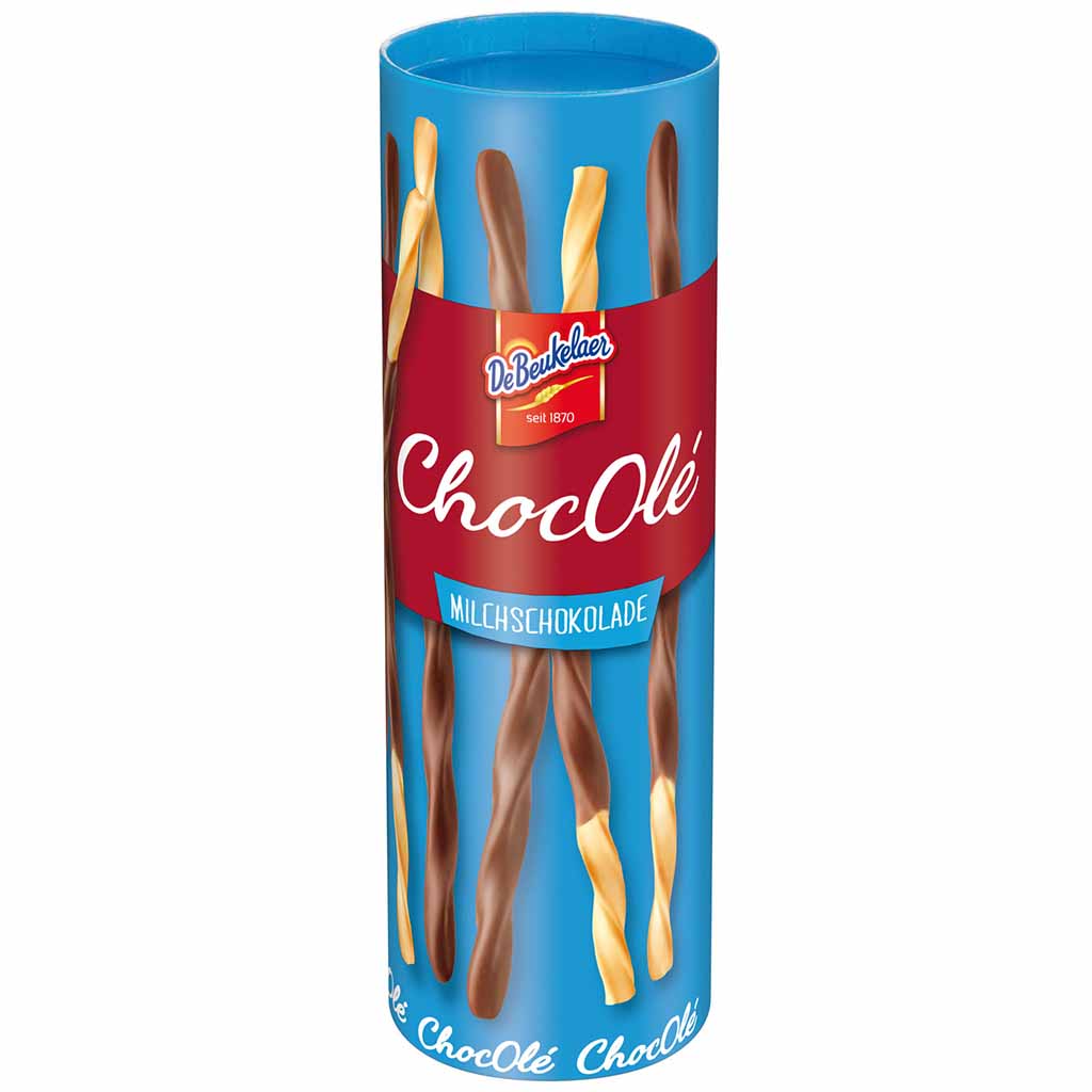 DeBeukelaer ChocOlé Gebäcksticks Milchschokolade 75g MHD:1.11.24