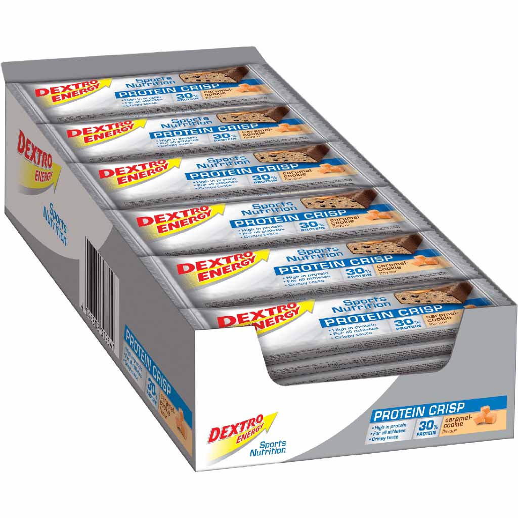 24x Dextro Energy Protein Crisp Caramel-Cookie á 50g=1,2kg MHD:16.10.24