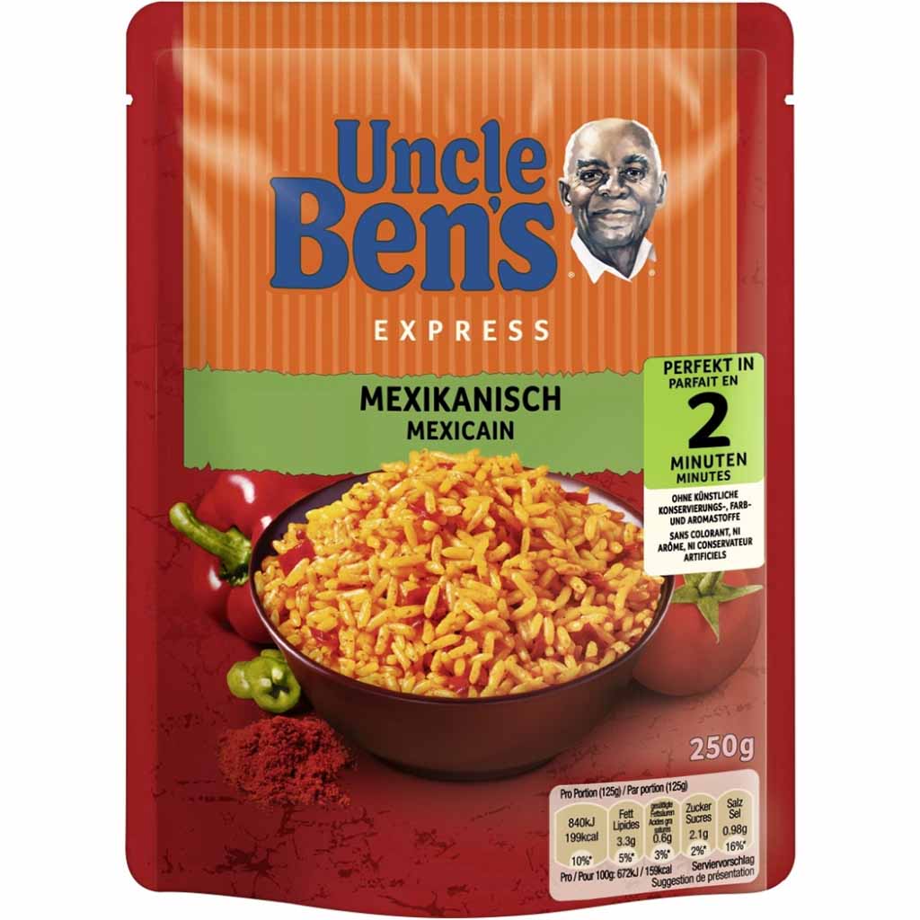 6x Bens Original Express Langkorn-Reis mexikanisch á 250g=1,5kg MHD:29.4.22