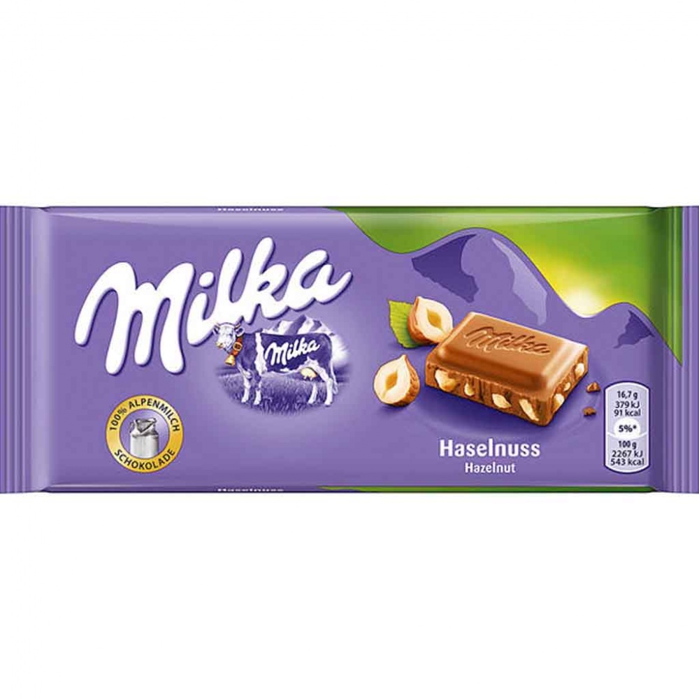 500g MILKA Haselnuss Schokoladentafel (5x100g) MHD:2.5.21