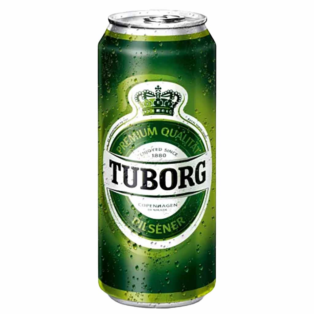 Tuborg Pilsener aus Dänemark 0,5L Dosen, 4,9% Vol., 5740700410116