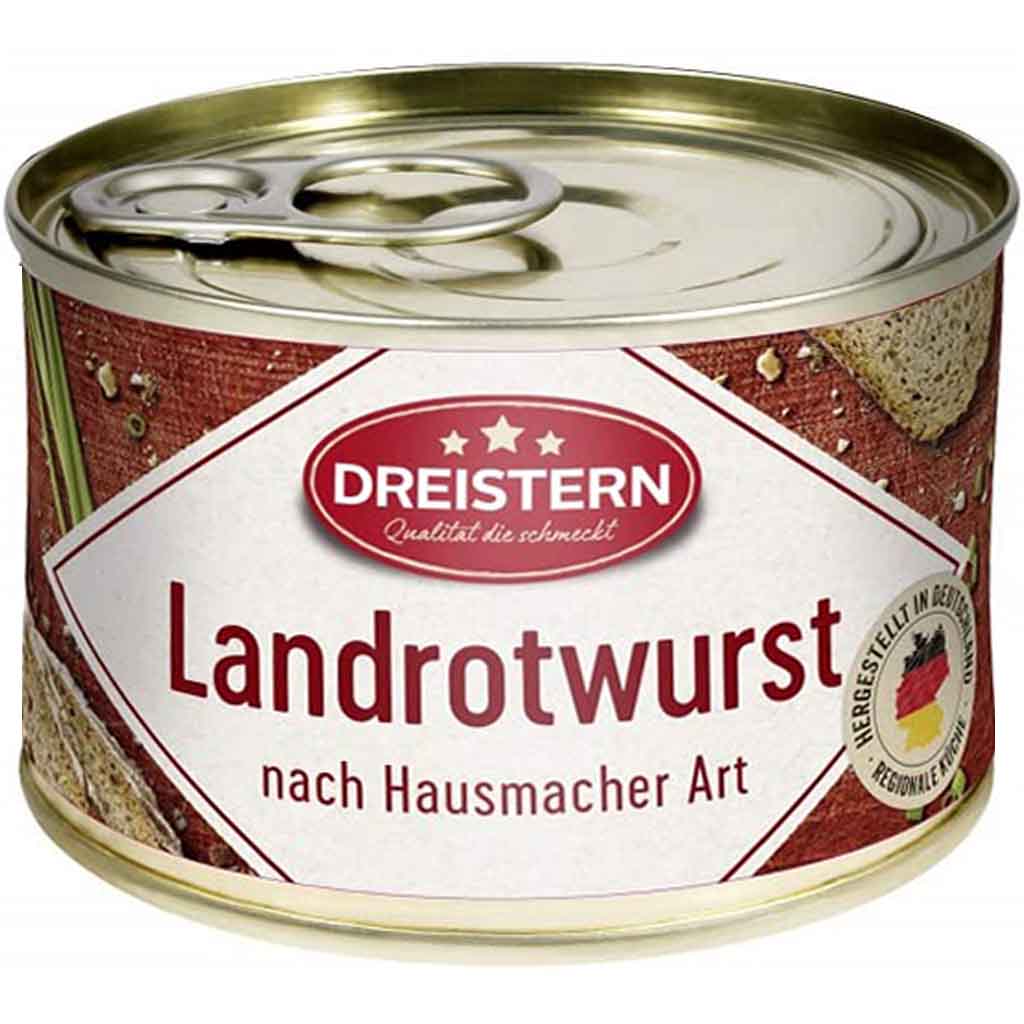 Dreistern Landrotwurst 160g MHD:14.12.26