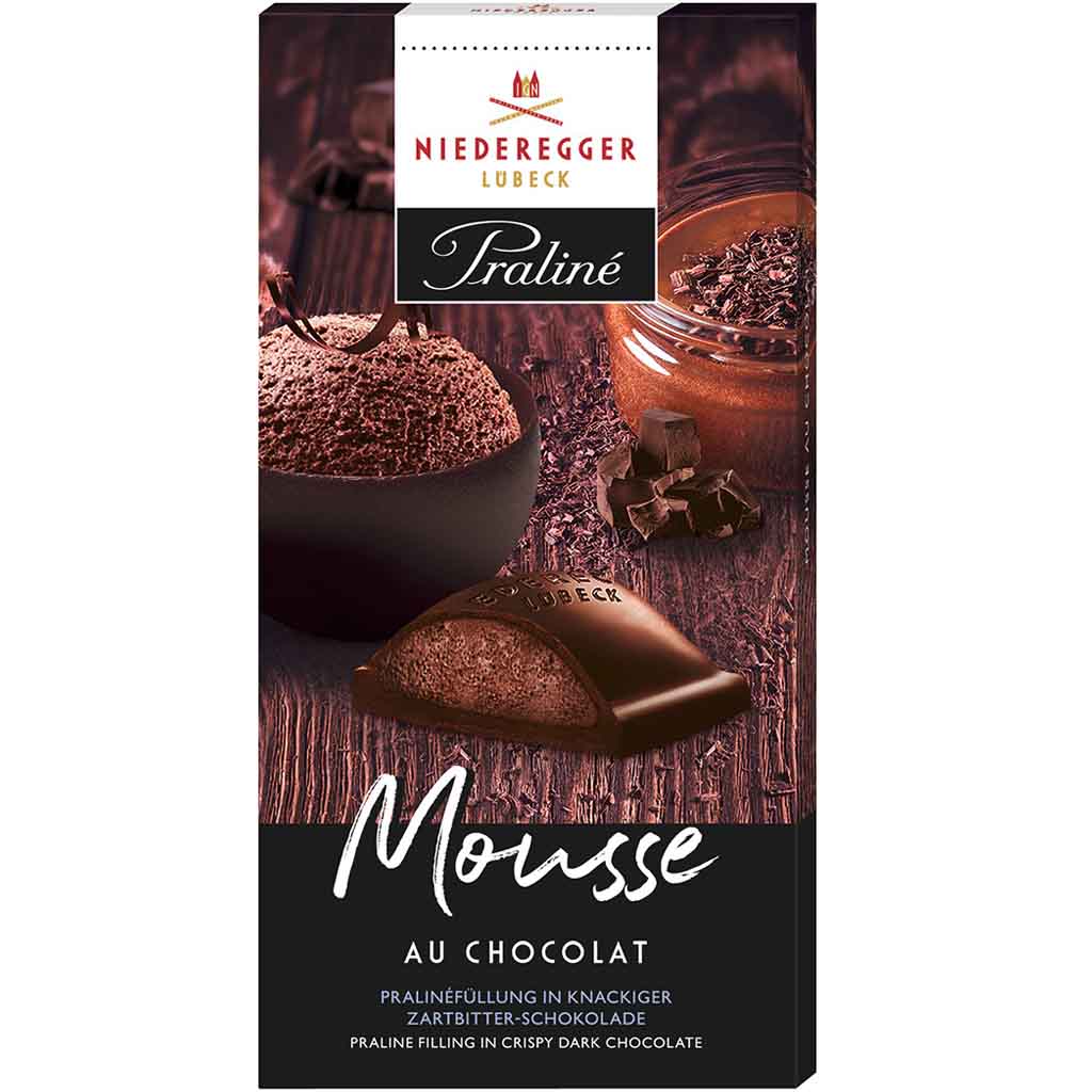 Niederegger Tafelschokolade Praline Mousse au Chocolat 100g MHD:12.10.24