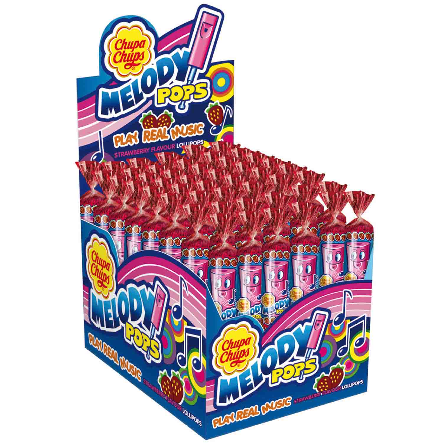 Chupa Chups Melody Pops Lutscher 48x 15g=720g MHD:30.12.25
