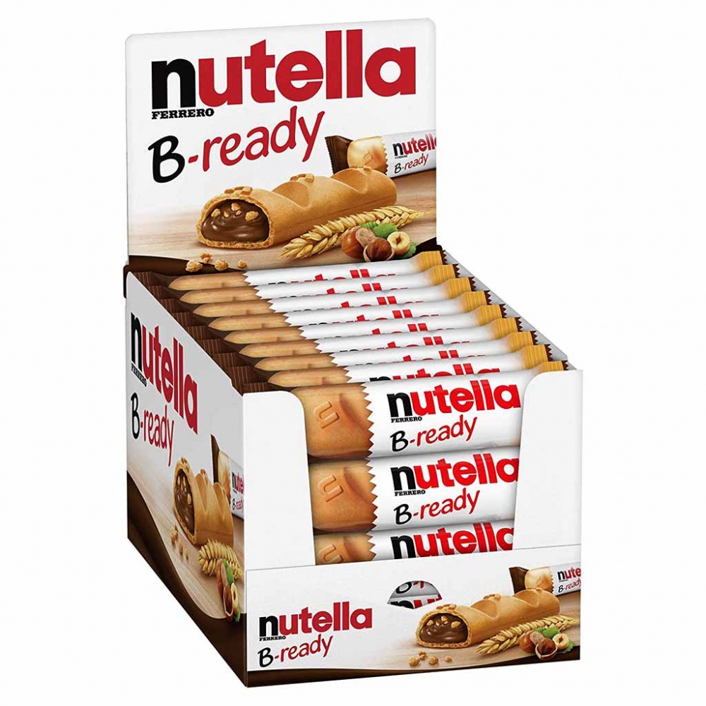 36x Nutella B-Ready á 22g=792g im Thekendisplay MHD:8.2.25