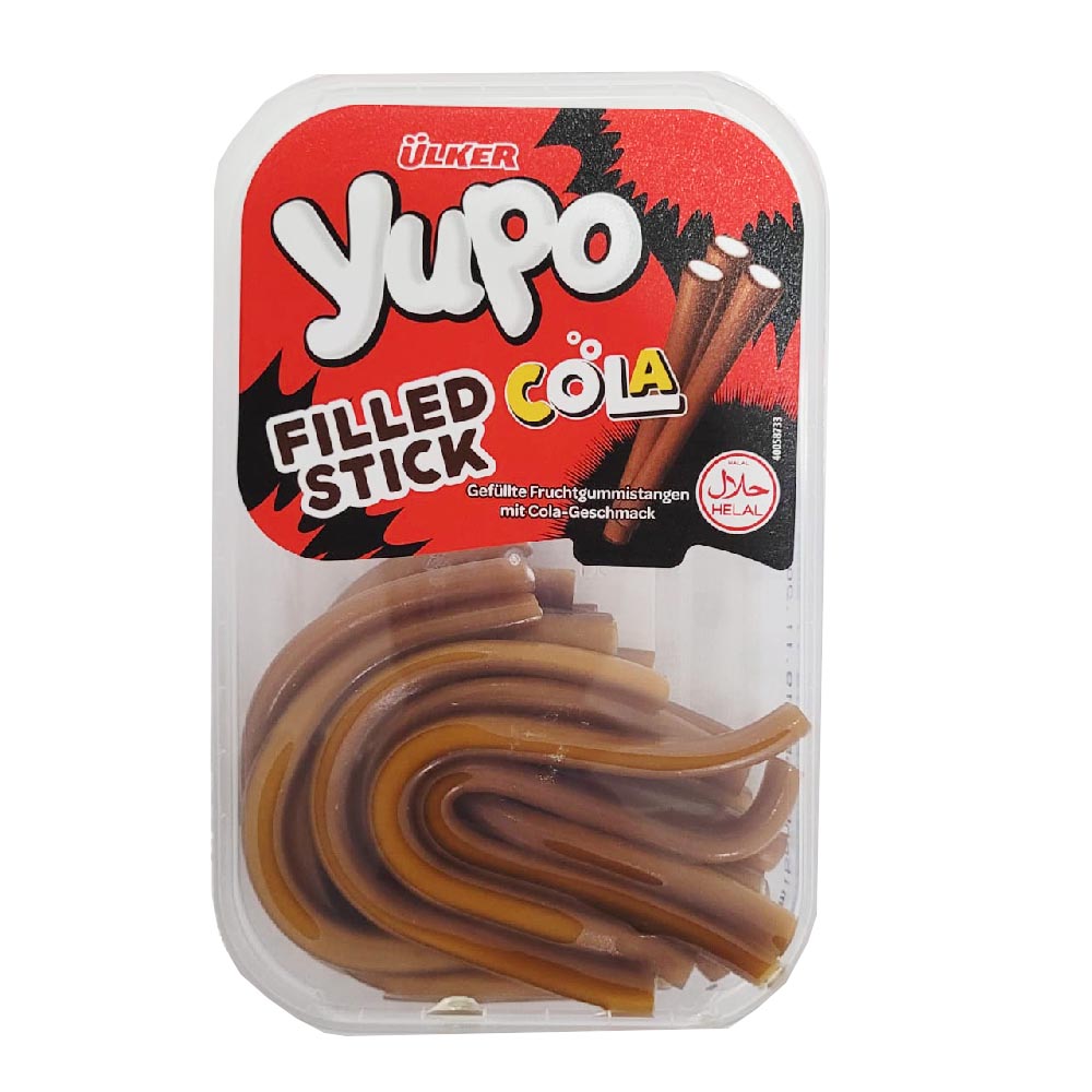 Ülker Yupo Fruchtgummi Filled Stick Cola Aroma 225g MHD:24.11.23
