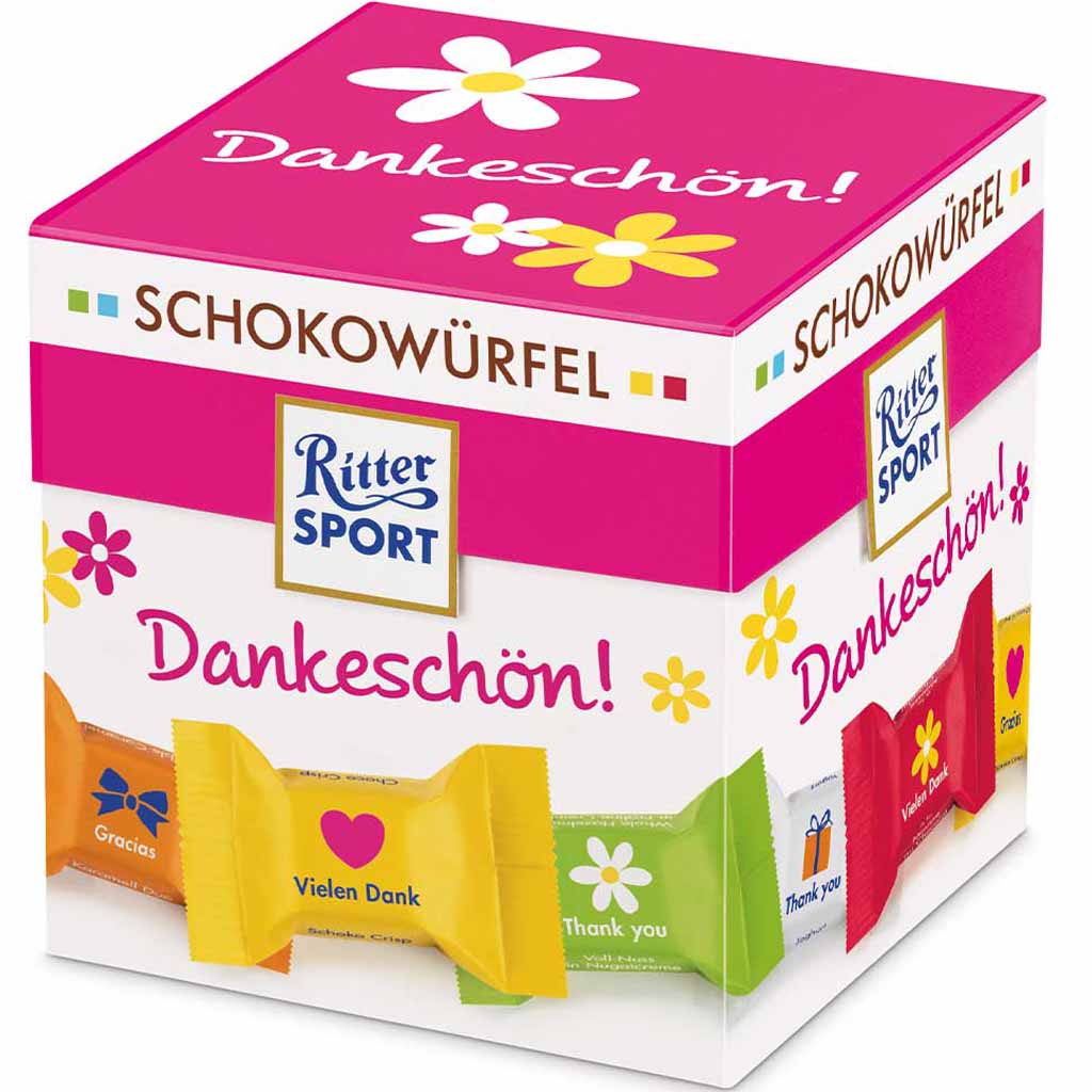 Ritter Sport Schokowürfel Dankeschön! 22er 176g MHD:27.11.22
