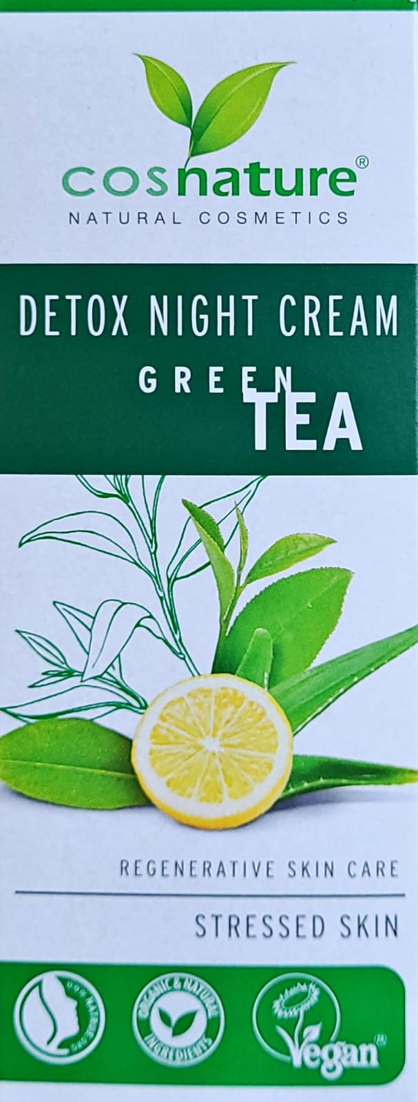 Cosnature Nachtcreme Detox Grüner Tee Bio 50 ml