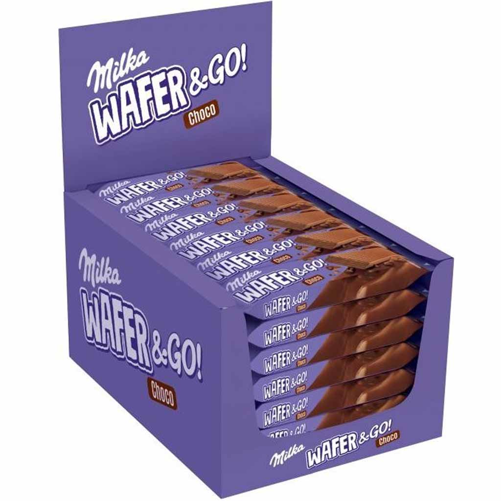 35x Milka Wafer & Go Choco Waffelriegel á 31g=1085g MHD:22.5.21
