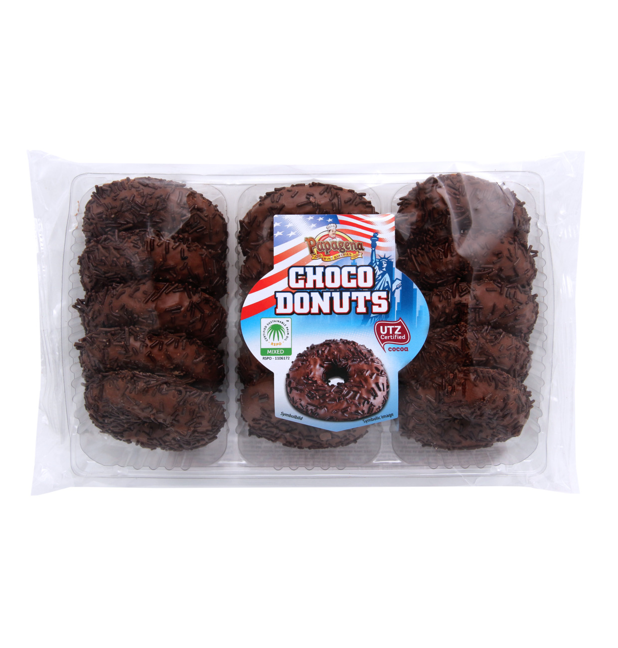 Papagena Choco Donuts Kekse 300g MHD:1.10.22