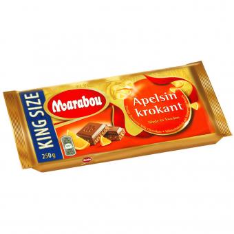 Marabou Tafelschokolade Apelsin Krokant 250g MHD:18.4.24
