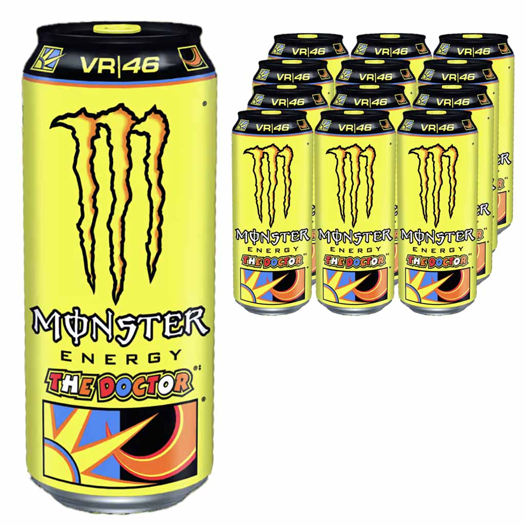 Monster Energy Rossi  The Doctor VR|46 DOSE 12x500ml,  6 Liter, EAN  5060335635570