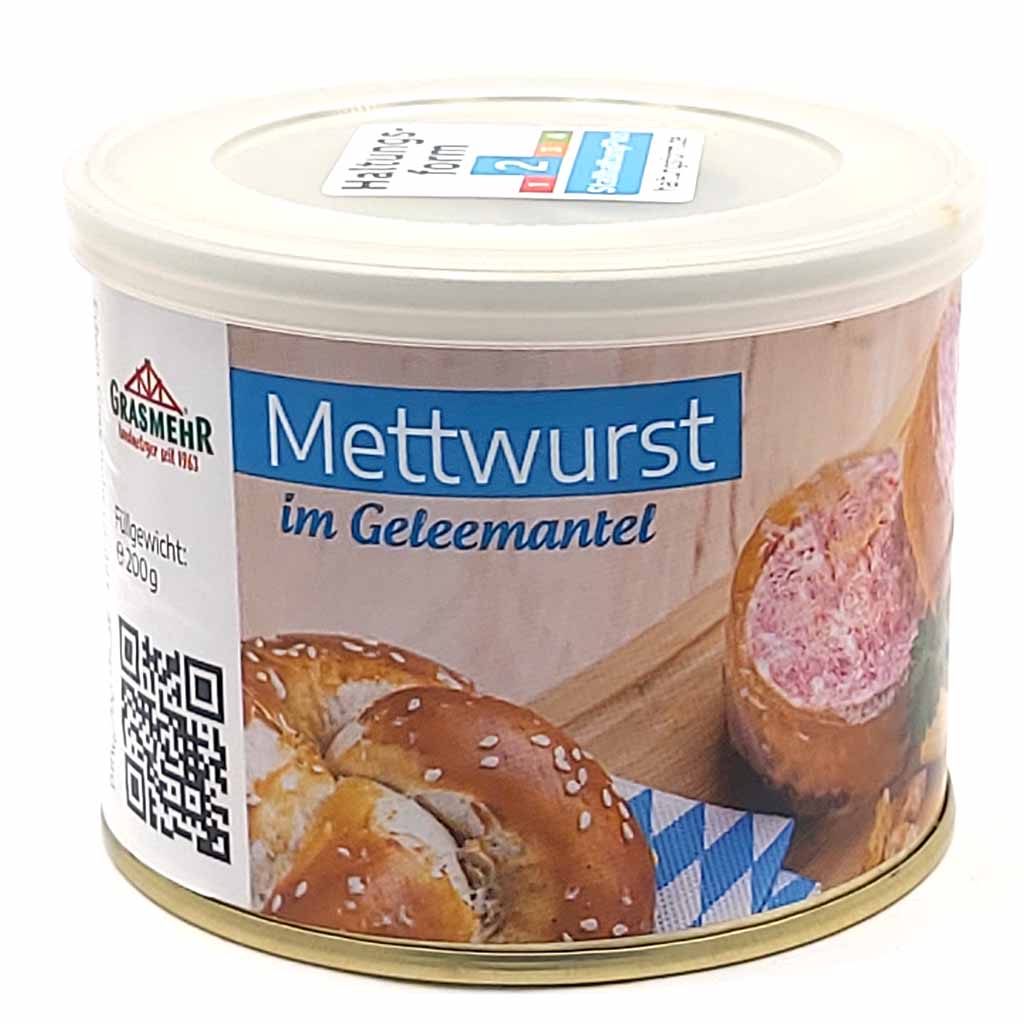 Grasmehr Hausmacher Mettwurst mit Geleemantel 200g