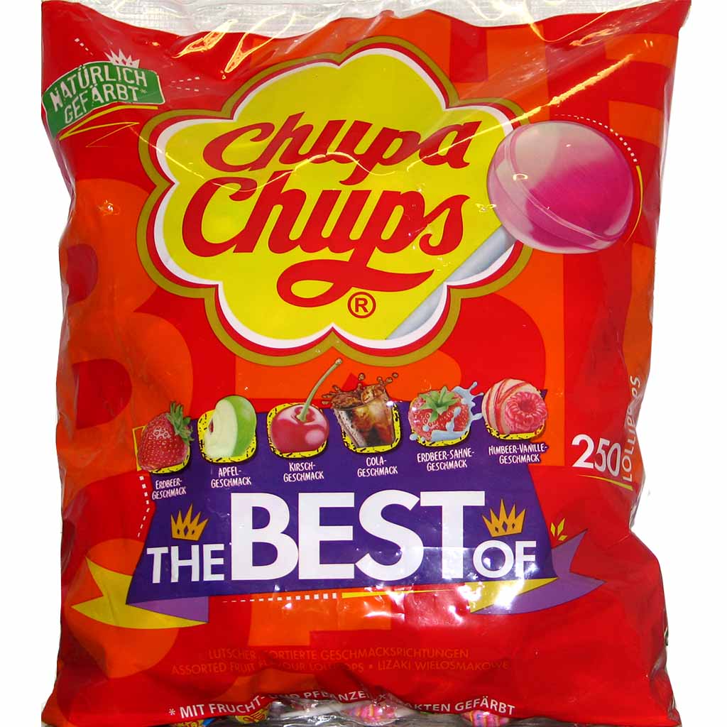 Chupa Chups Lutscher The Best Of 250er Beutel MHD:30.3.27