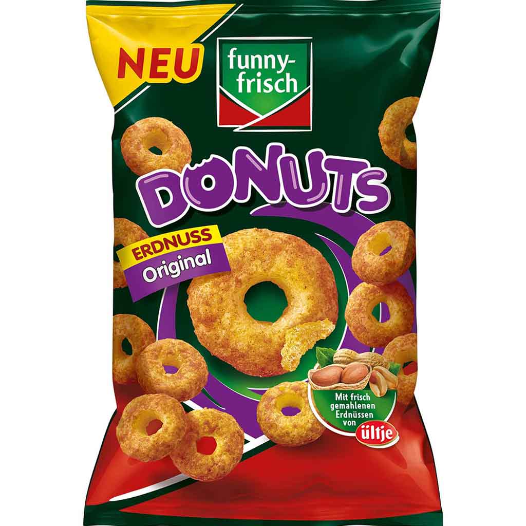 funny frisch Donuts Erdnuss Original 110g MHD:7.10.24