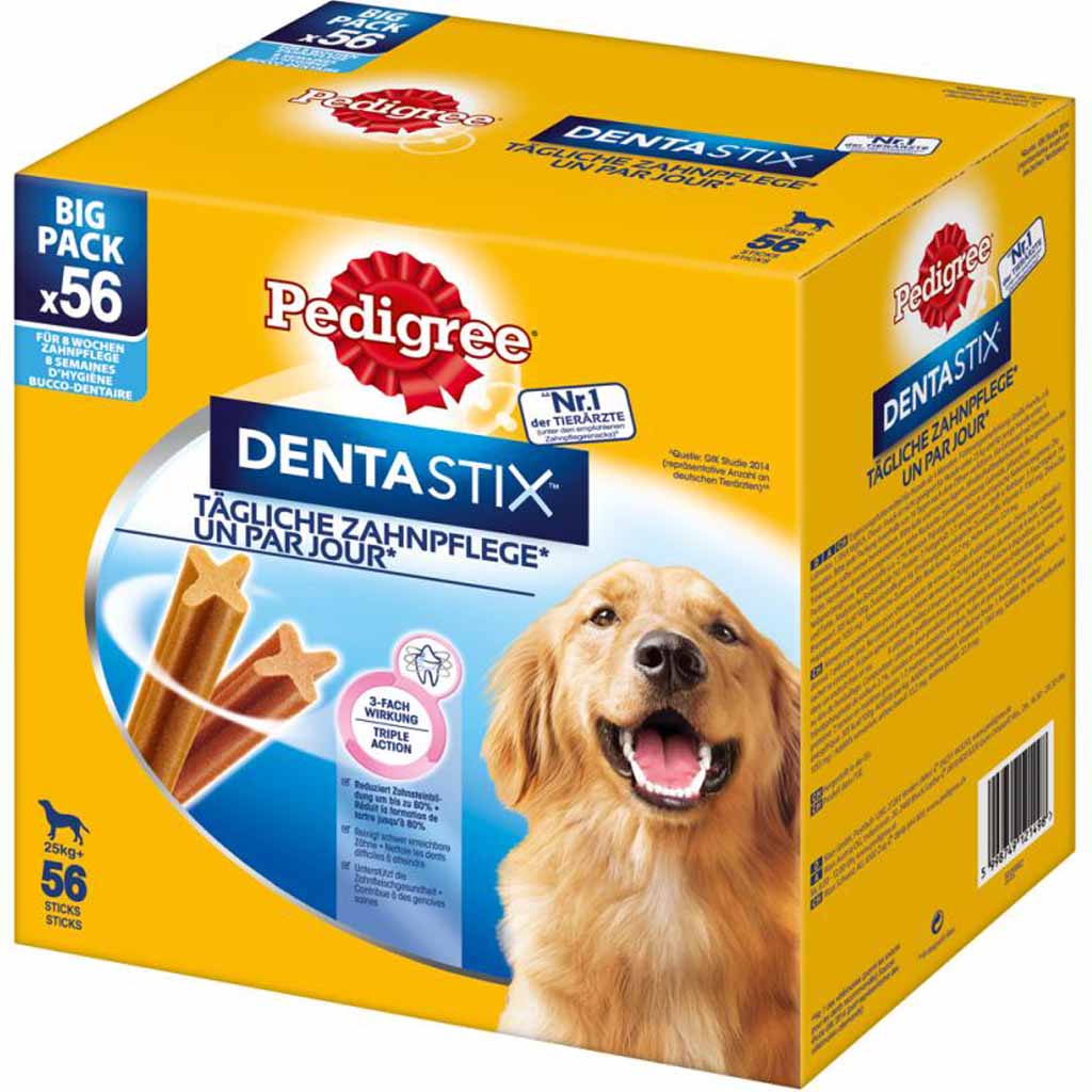 Pedigree DentaStix Daily Oral Care für große Hunde 56 Stix MHD:1.5.22