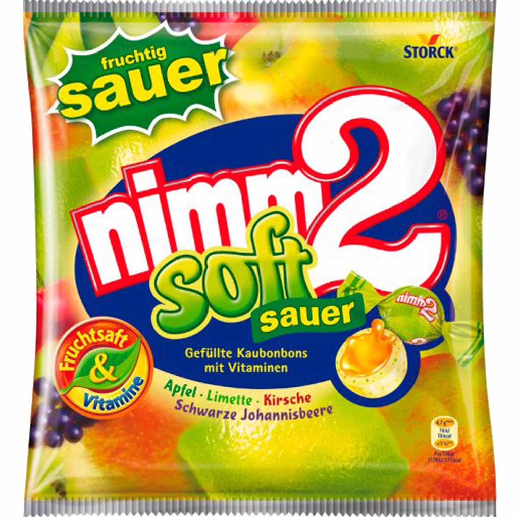 nimm2 Soft sauer Kaubonbons 90g MHD:30.3.21