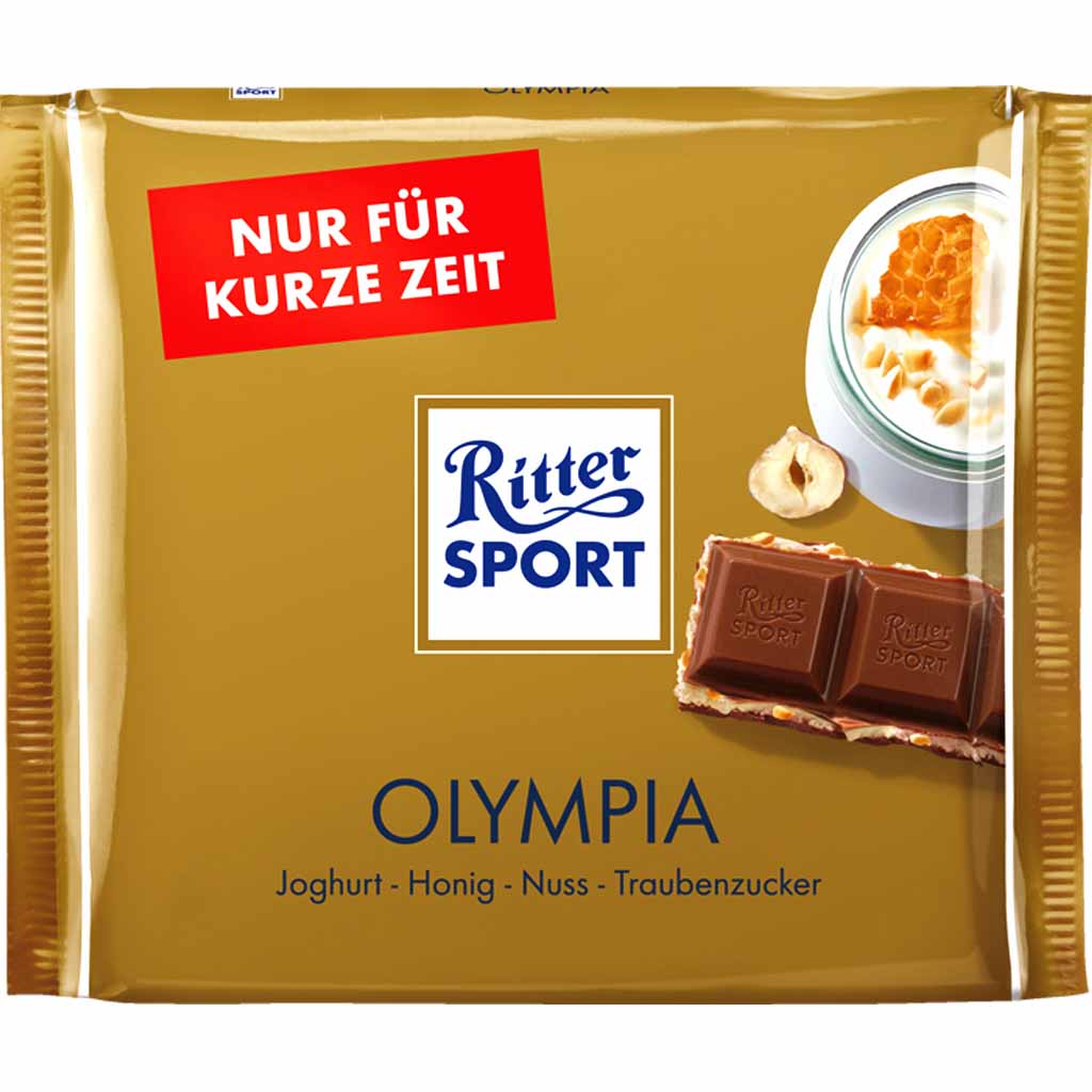 Ritter Sport Tafelschokolade Olympia 250g MHD:29.9.24