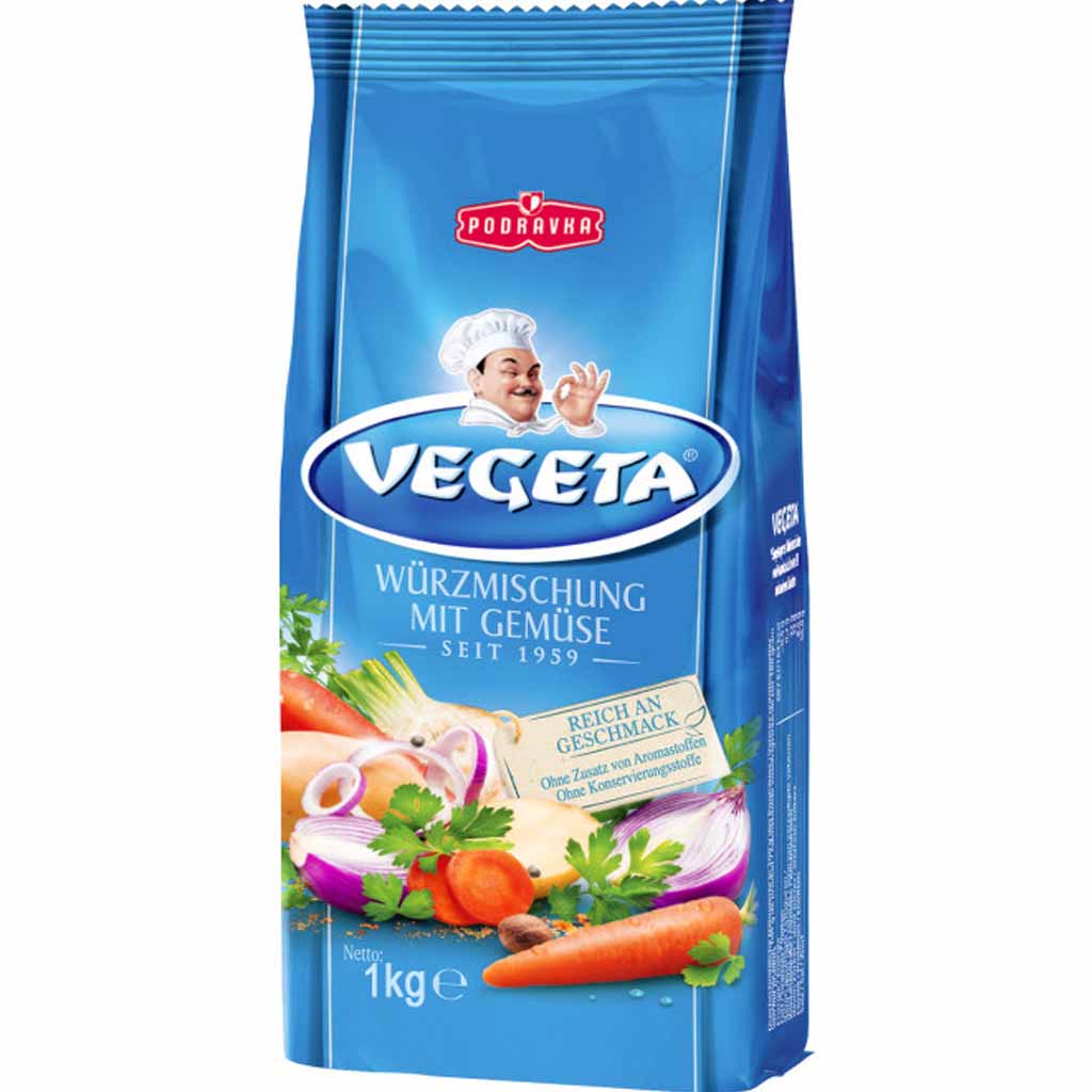Vegeta Würzmischung mit Gemüse - Gemüsebrühe 1kg MHD:8.3.26