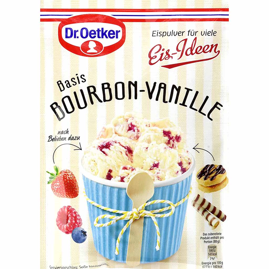 18x Dr.Oetker Basis Vanille Cremepulver für Vanilleeis á 102g=1836g MHD:30.9.21