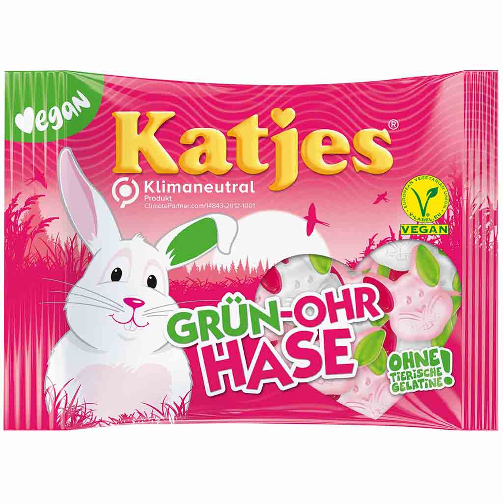 Katjes Fruchtgummi Grün-Ohr Hase 175g MHD:28.10.25