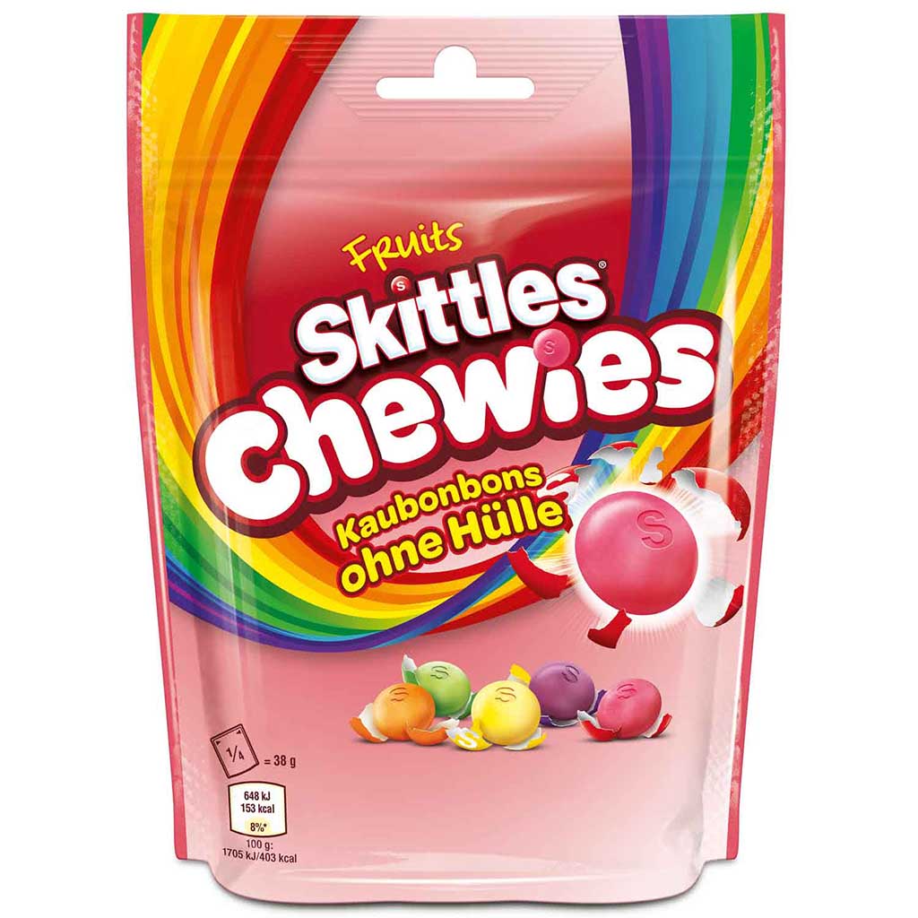 Skittles Chewies Kaubonbons 152g MHD:10.6.21