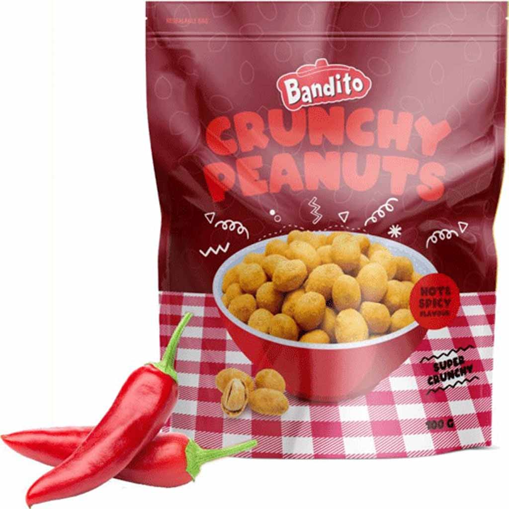 Bandito Crunchy Peanuts Hot & Spicy 100g MHD:11.1.25