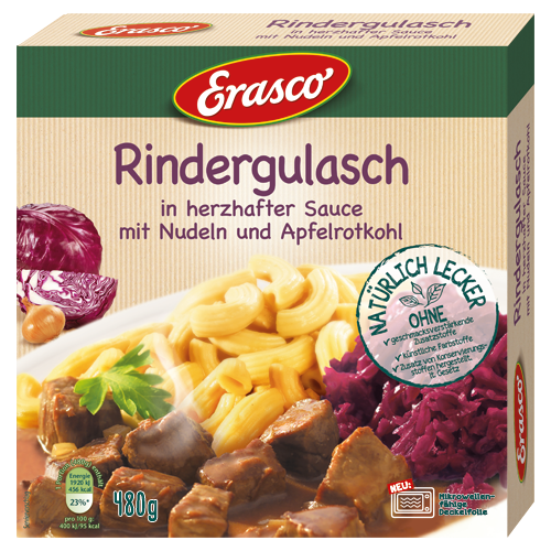 Erasco Rindergulasch 480g Fertiggericht MHD:18.5.25