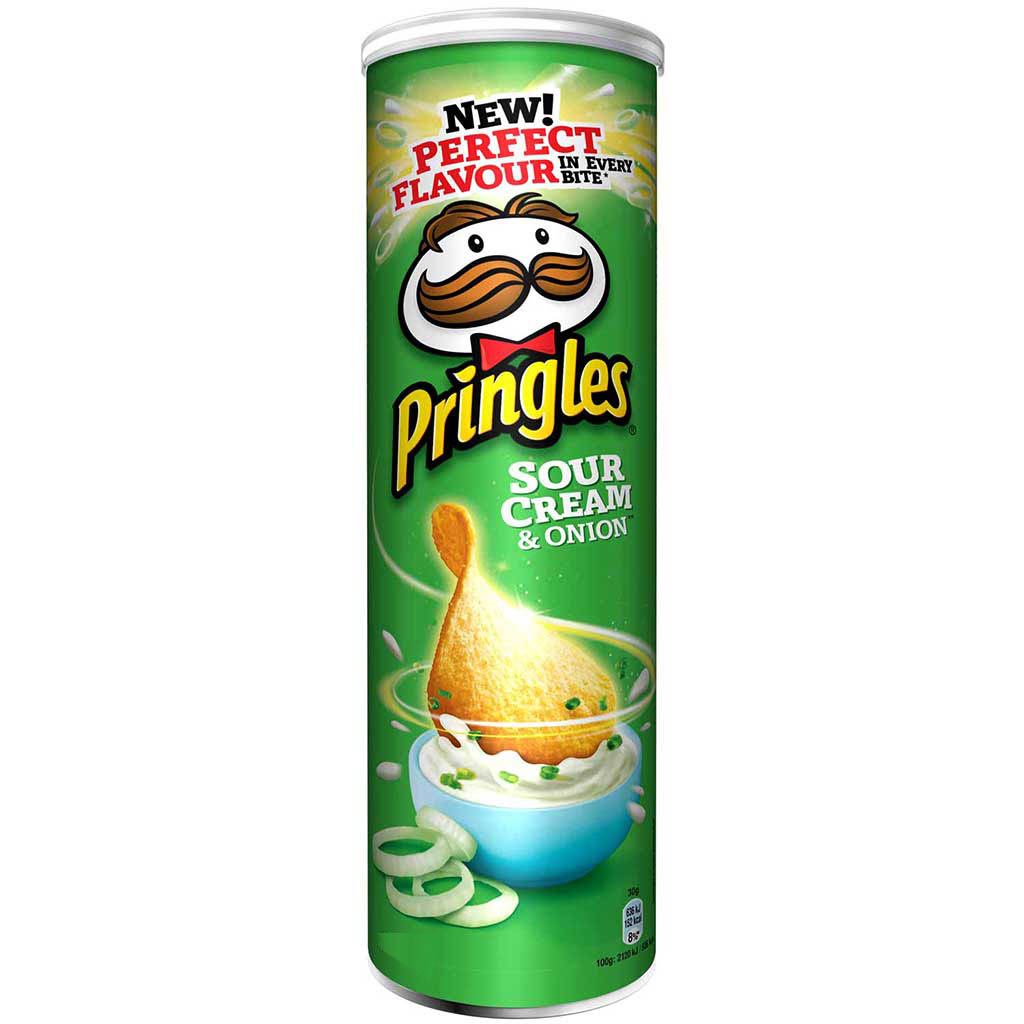 Pringles Sour Cream & Onion 200g MHD:21.5.22