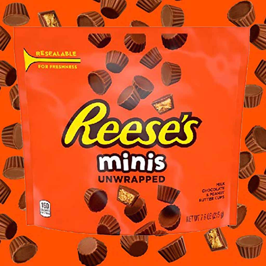 Reeses Peanut Butter Cups Minis 215g MHD:31.1.24
