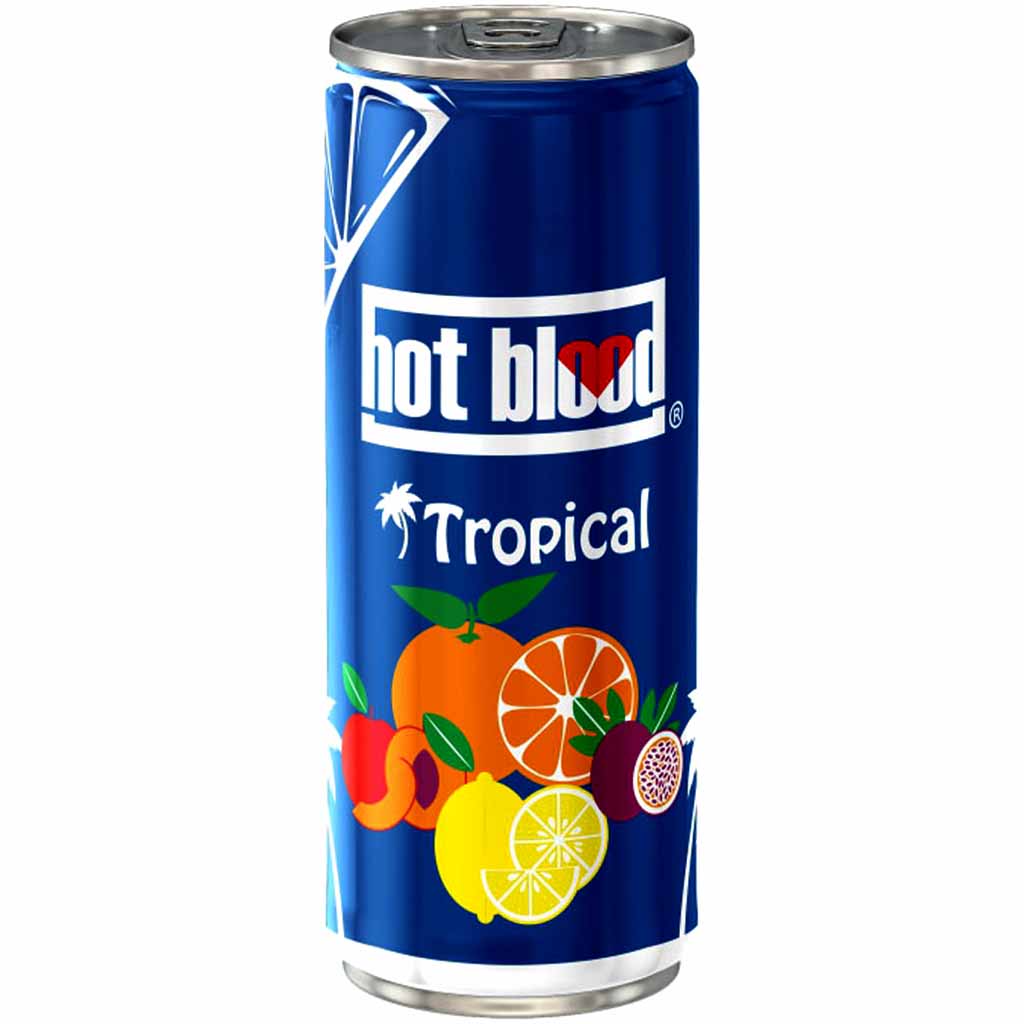 Hot Blood Tropical Erfrischungsgetränk Dosen 24 x 330ml