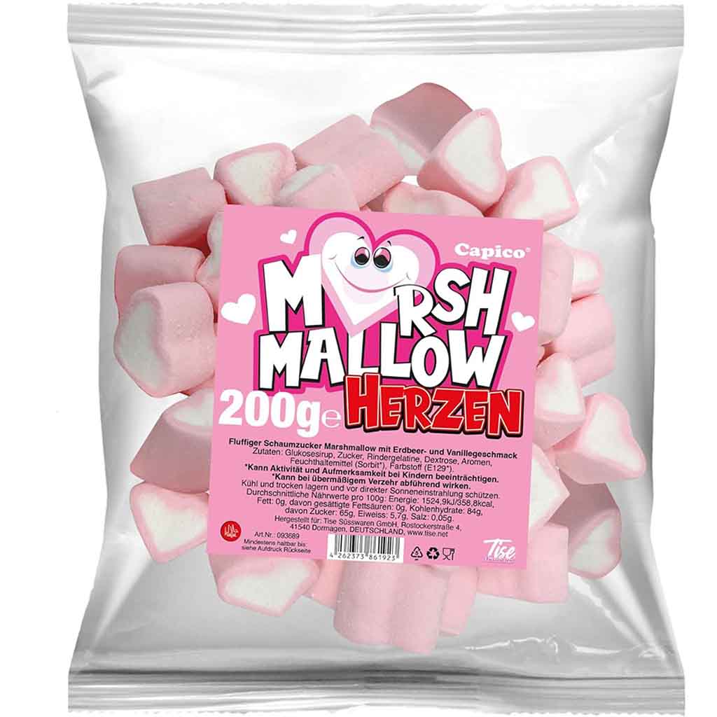 Capico Marshmallow Herzen 200g MHD:1.11.24