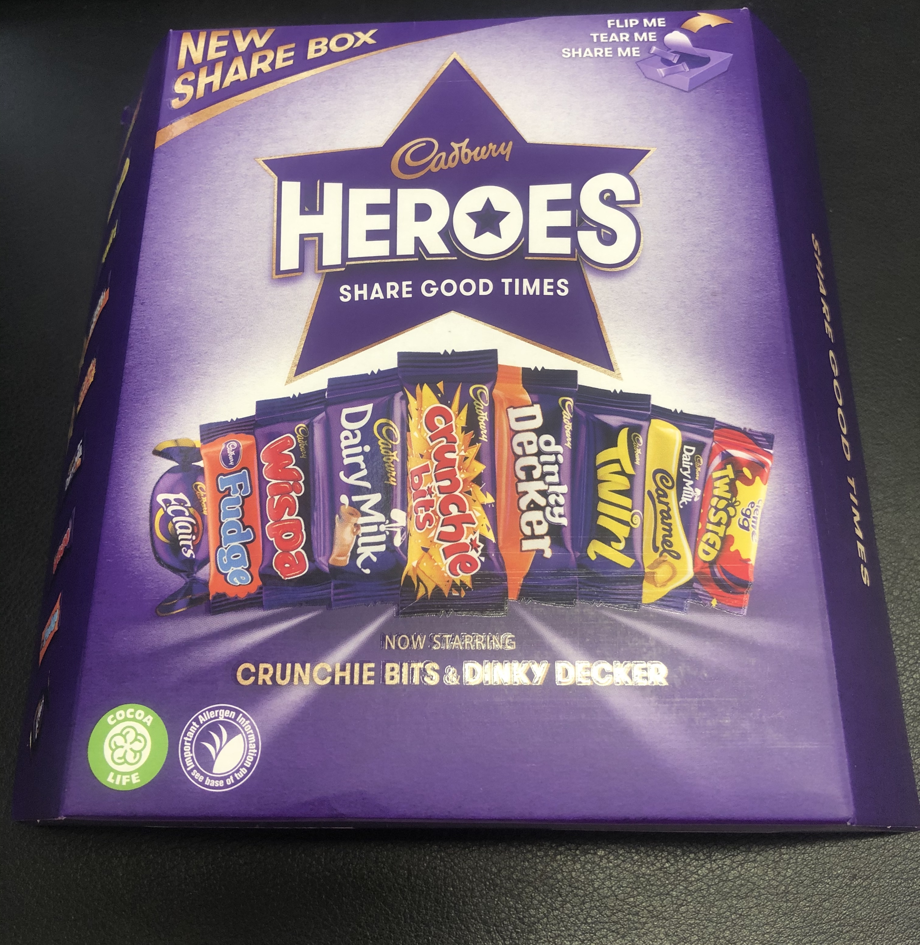 Cadbury Heroes Mini Schokoladen Mix 365g MHD:1.7.20
