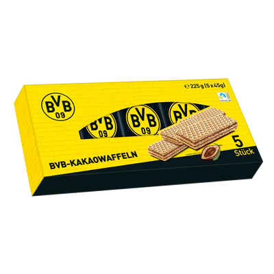 BVB Waffeln 5 Stück x 45g = 225g MHD:24.8.25