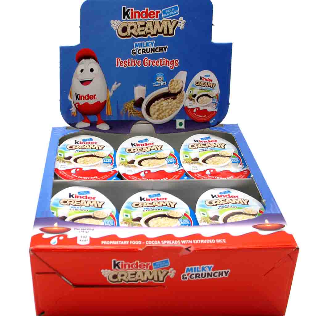 Kinder Creamy 24x19g Milky & Crunchy MHD:23.10.24