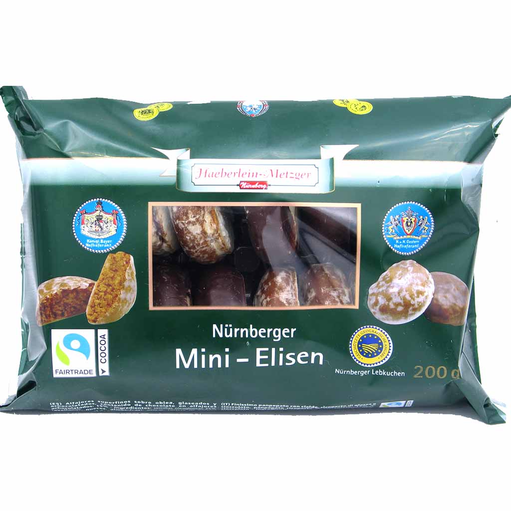 Haeberlein-Metzger Nürnberger Lebkuchen Mini Elisen Mischung 200g MHD:30.5.21