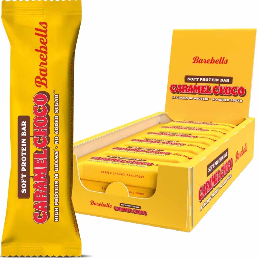 12x Barebells Soft Protein Bar Caramel Choco á 55g=660g MHD:25.3.25