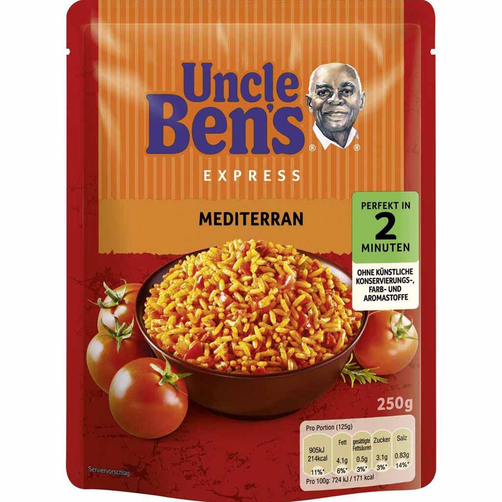 6x Bens Original Express Langkorn-Reis Meditiran á 250g=1,5kg MHD:10.6.22