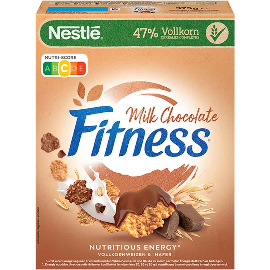 Nestle Fitness Milk Chocolate 375g MHD:30.11.23