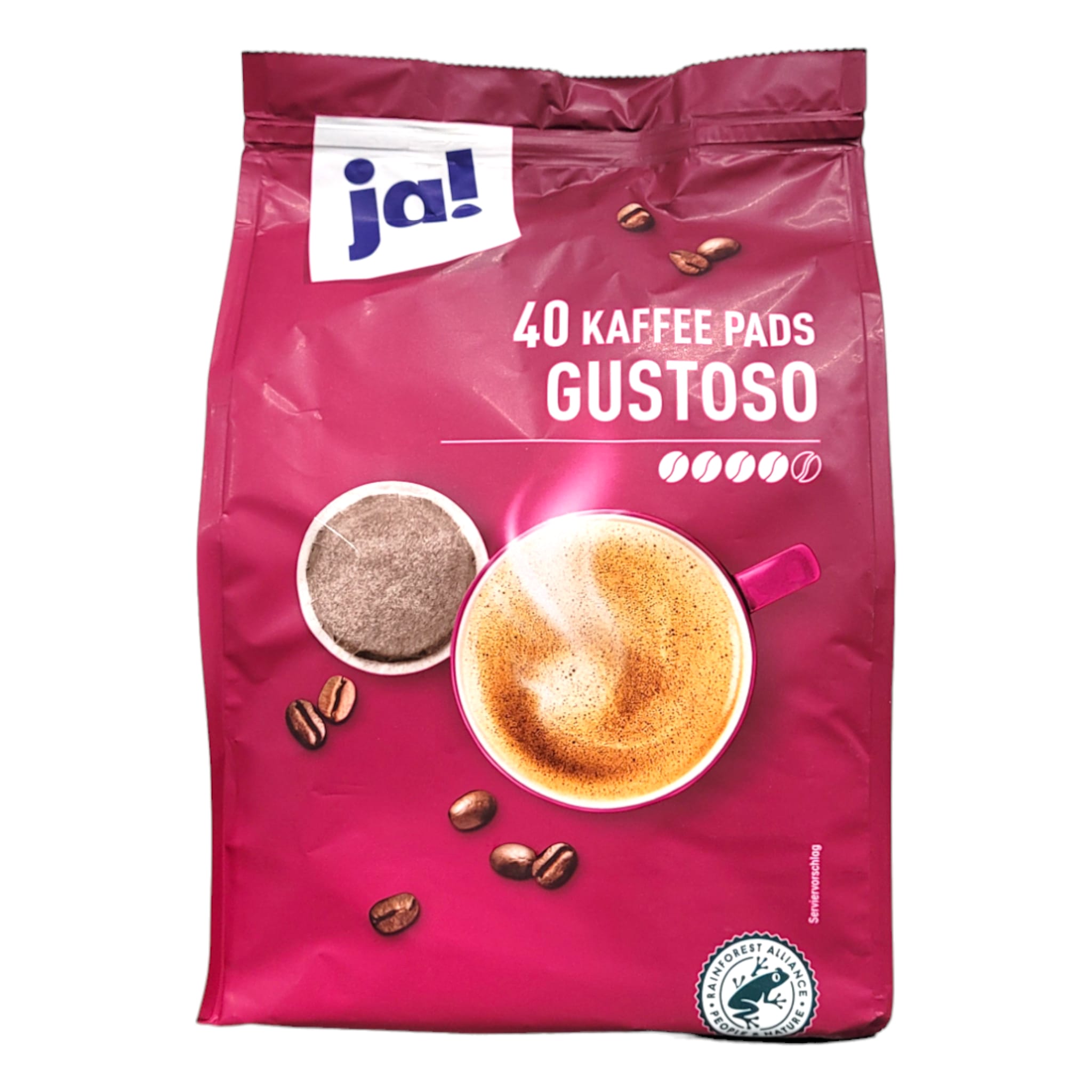 ja! Kaffee Pads Gustoso 40 Pads MHD:30.4.26
