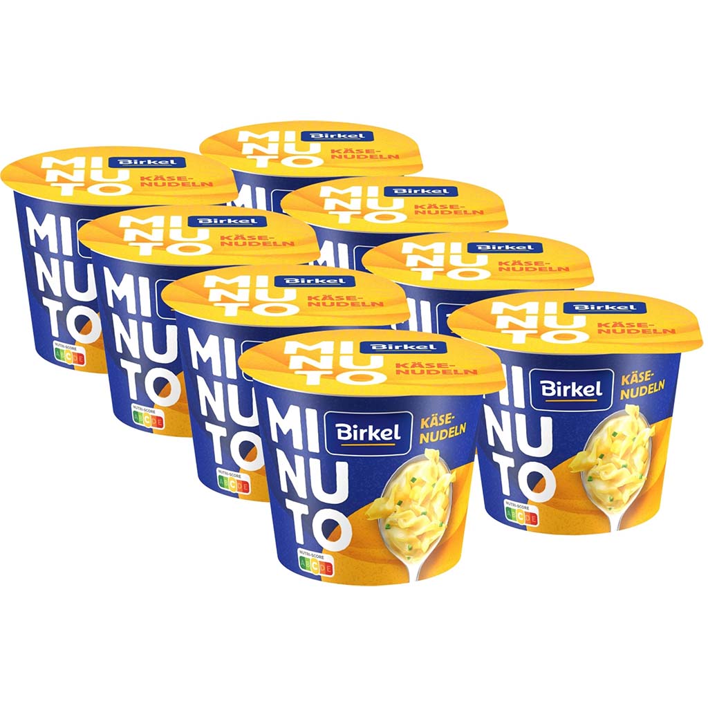 Birkel Minuto Nudelpower Käse-Nudeltopf 8x70g = 560g